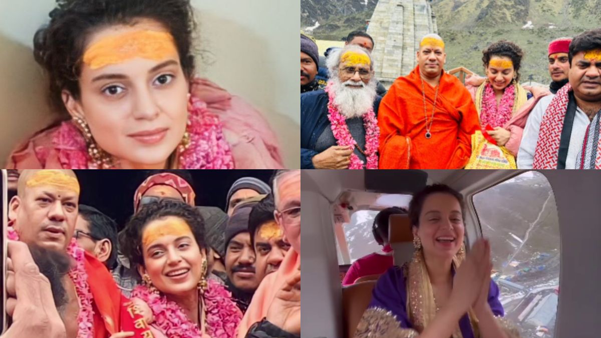 कंगना रनौत ने केदारनाथ धाम यात्रा पर हेलीकॉप्टर से पहुंची, ‘हर हर महादेव’ का जाप करती दिखीं